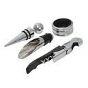 Ver imagem 4 de 03 Kit Vinho Abridor Saca Rolha Tampa Dosador Livro 05 peças