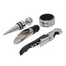 03 Kit Vinho Abridor Saca Rolha Tampa Dosador Livro 05 peças - 4