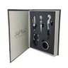 03 Kit Vinho Abridor Saca Rolha Tampa Dosador Livro 05 peças - 1