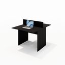Ver imagem 2 de Mesa Plataforma 1,20x0,90 para Escritório 2 Lugares - Preta Atacadão Moveis Escritório