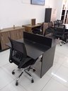 Ver imagem 5 de Mesa Plataforma 1,20x0,90 para Escritório 2 Lugares - Preta Atacadão Moveis Escritório