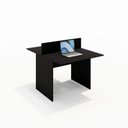 Ver imagem 3 de Mesa Plataforma 1,20x0,90 para Escritório 2 Lugares - Preta Atacadão Moveis Escritório