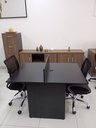 Ver imagem 4 de Mesa Plataforma 1,20x0,90 para Escritório 2 Lugares - Preta Atacadão Moveis Escritório