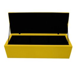 Kit Cabeceira e Calçadeira Copenhague 160 cm Queen Size Corano Amarelo - ADJ Decor - 7 Kit Cabeceira e Calçadeira Copenhague 160 cm Queen Size Corano Amarelo - ADJ Decor - 7