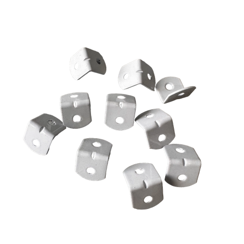 Cantoneira L P/ Móveis 3/4" (20x20x20mm) C/ 100 Pçs Branca