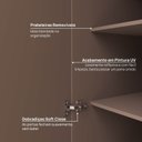 Ver mais imagens de Guarda Roupa Planejado 100% MDF 1 Porta Orion CabeCasa MadeiraOriginals Madeiramadeira Marrom
