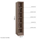 Ver imagem 4 de Guarda Roupa Planejado 100% MDF 1 Porta Orion CabeCasa MadeiraOriginals Madeiramadeira Marrom