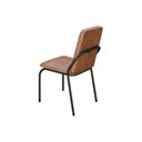 Ver imagem 4 de Kit 4 Cadeiras para Sala de Jantar Malibu Marrom/Preto Fosco