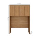 Ver imagem 3 de Módulo de Guarda Roupa Aéreo Ponte Queen 167,6cm 100% MDF Cairo Marrom/Cinamomo