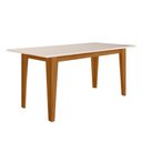 Ver imagem 1 de Mesa de Jantar Tampo sem Vidro 6 Lugares 160x90 cm Liz Freijó Off White Poliman