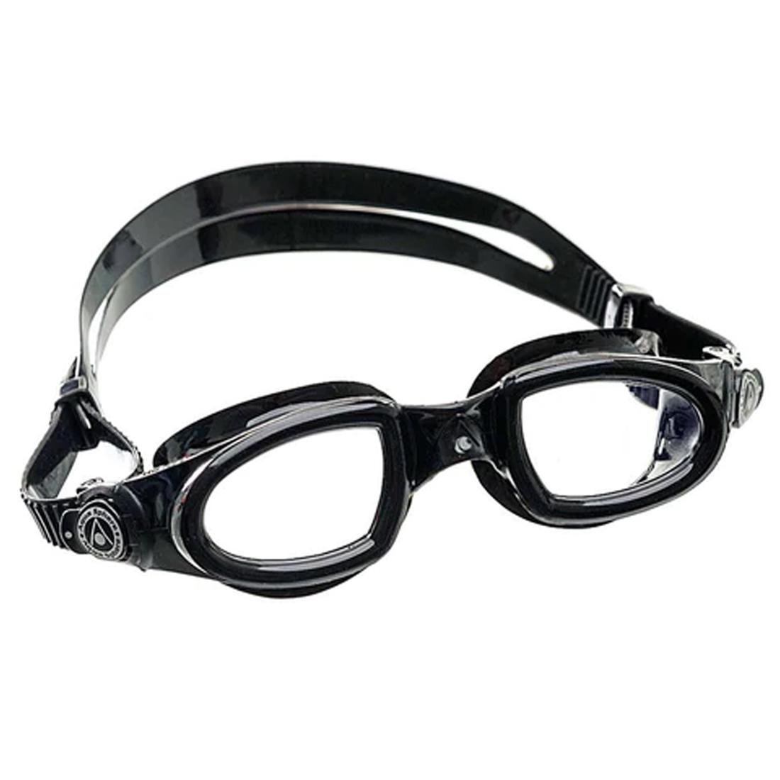 Occhiali Da Nuoto AQUASPHERE MAKO Per Uomo - Modello Principianti, Lenti Plexisol Antiappannamento, Protezione UV, Made In Italy - 2