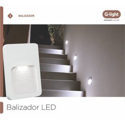 Balizador Led Sobrepor 2w 6500k - G-light - 4