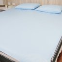 Ver imagem 2 de Capa Protetora de Colchão Impermeável Casal Padrão 138x188cm com Elástico:azul Bebê