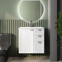 Ver imagem 1 de Balcão Banheiro com Pia 2 Portas 2 Gavetas Branco Bertolini