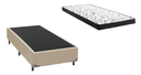 Ver imagem 1 de Cama Box Solteirão Bege + Colchão Espuma D33 100x188x14