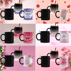 Kit com 6 Canecas Magicas Personalizadas Dia Das Mães