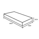 Ver imagem 2 de Colchão Solteiro Ortobom Espuma D26 Molas Superpocket Iso 78x188x25