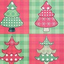 Ver imagem 2 de Kit 4 Jogos Americanos Retalho Árvore de Natal 43cmx34cm