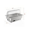 Takywep Réchaud Elétrico 9 Qt Aço Inox Prata com Tampa Rolante - 2