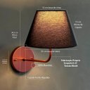 Ver imagem 2 de Arandela Luminária de Parede Curvada Decoração Iluminação Casa Quarto Sala Banheiro Escritório