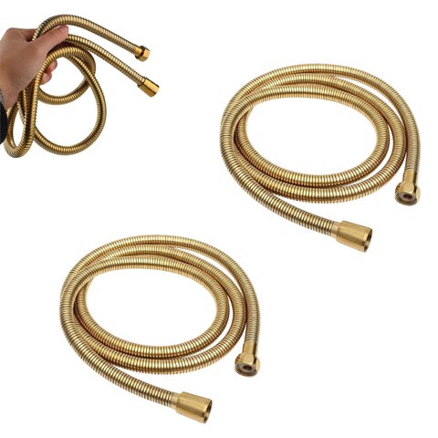 Engate Ducha Higienica 1 Metro e 20cm Banheiro Kit 2 Uni Mangueira Hidraulica Lavabo Sanitario Chuve