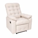 Ver imagem 1 de Poltrona Mari Reclinável Courino Off White - Sallar Home