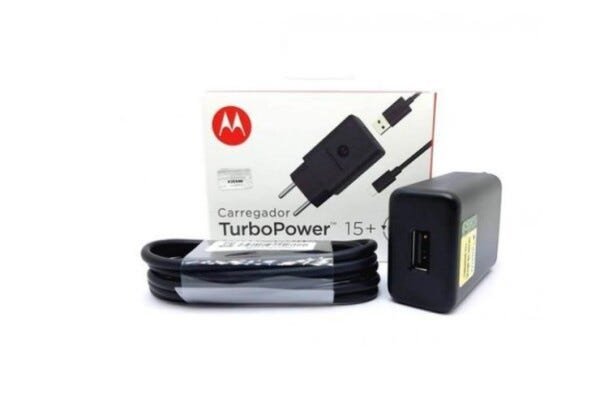 Carregador Turbo Motorola + USB Tipo-C Preto - 2