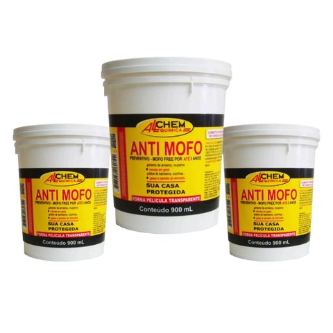 Kit 03 Potes Anti Mofo Preventivo 900ml Allchem