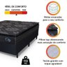 Cama Box Casal King Colchão com Molas Ensacadas City Pillow Top 193x203x61cm Preto Hellen - 5