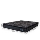 Ver imagem 4 de Cama Box Casal King Colchão com Molas Ensacadas City Pillow Top 193x203x61cm Preto Hellen