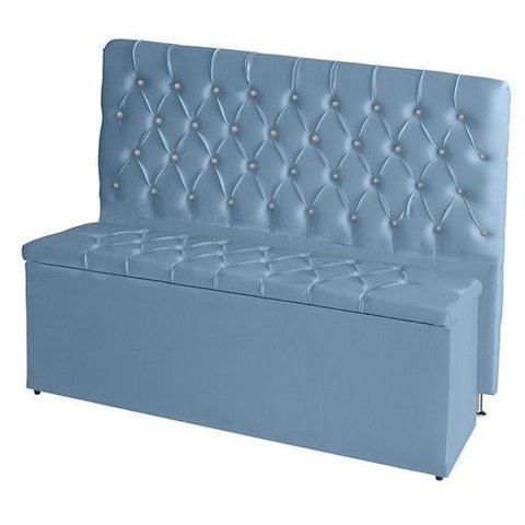 Kit de Quarto Cabeceira de Cama Box e Calçadeira Baú Estrela Casal Queen 160 Cm Suede Botão Strass