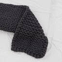 Ver imagem 4 de Manta Peseira de Maxi Tricot Queen 0,70x2,20m, Cor Chumbo - Magma Cotton