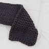 Manta Peseira de Maxi Tricot Queen 0,70x2,20m, Cor Chumbo - Magma Cotton - 4