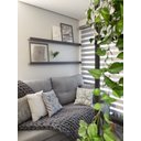 Ver imagem 5 de Manta Peseira de Maxi Tricot Queen 0,70x2,20m, Cor Chumbo - Magma Cotton