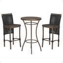 Ver imagem 1 de Mesa Bistrô e 2 Banquetas Roma Marrom Corda Náutica Estofado 9 Trama Original