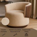 Ver imagem 4 de Poltrona Orgânica Compose para Sala Quarto Recepção Suede Corino Liz Confortável Elegante