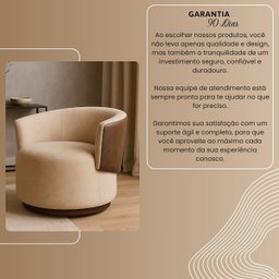 Poltrona Orgânica Compose para Sala Quarto Recepção Suede Corino Liz Confortável Elegante - 6