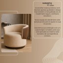 Ver imagem 6 de Poltrona Orgânica Compose para Sala Quarto Recepção Suede Corino Liz Confortável Elegante