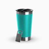 Copo Térmico Inox Cerveja e Café 473ml - Verde Água - 1