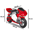 Ver imagem 2 de Adv Mini Moto Gp Ninja 49cc - Xw-p09 - Vermelho