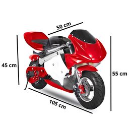 Adv Mini Moto Gp Ninja 49cc - Xw-p09 - Vermelho - 2