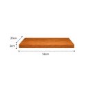 Ver imagem 4 de Prateleira MDF 50x20 Moderna Suporte Parede Invisivel 30mm Italian Noce