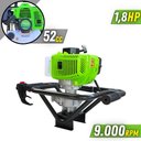 Ver imagem 3 de Cavadeira Motorizada Menegotti Mps-52 À Gasolina 52cc + Brocas 80x20cm, 80x25cm e 80x30cm