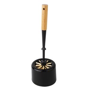 Escova Sanitária Bambu Natural e Preto - A\casa