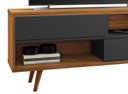 Ver imagem 6 de Rack NT 1180 com Painel NT 1185 Preto com Freijó - Notável