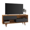 Ver imagem 5 de Rack NT 1180 com Painel NT 1185 Preto com Freijó - Notável