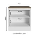 Ver imagem 5 de Balcão Multiuso 80cm 2 Portas Agata Madesa