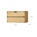 Ver imagem 4 de Nicho com Porta Laguna 38Ax65Lx35P em Madeira Cubomob MEL