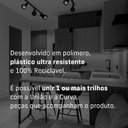 Ver imagem 4 de Trilho Eletrificado 42cm 3 Spots E27 Led Comum C/ Conector/emenda Cor:branco