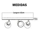 Ver imagem 3 de Trilho Eletrificado 42cm 3 Spots E27 Led Comum C/ Conector/emenda Cor:branco